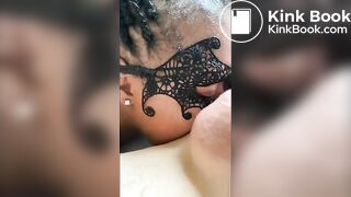Sexy woman lick a shitty asshole