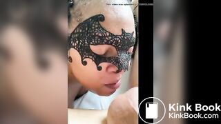 Sexy woman lick a shitty asshole