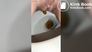 Hairy MILF Shit and Piss