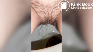 Hairy MILF Shit and Piss