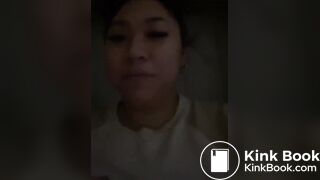 Asian TT girl quick poop