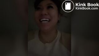 Asian TT girl quick poop