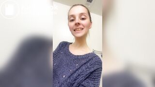 Blonde Teen Cleans Her Dirty Butt Plug