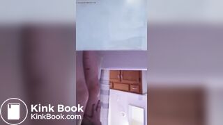 Hot shit in red panties