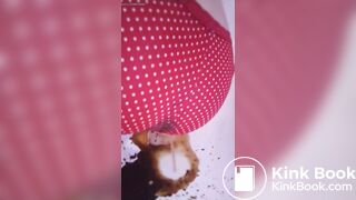 Hot shit in red panties