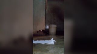 Girrl poopiing on the floor