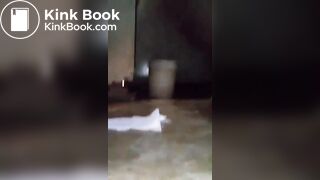 Girrl poopiing on the floor