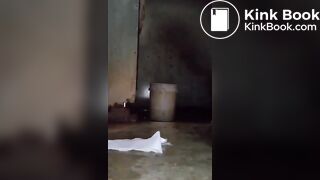 Girrl poopiing on the floor