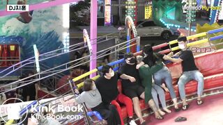 Korean girl poops in an attraction (it's hard to see)