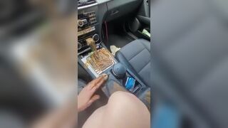 smearing her shit all over her exes car
