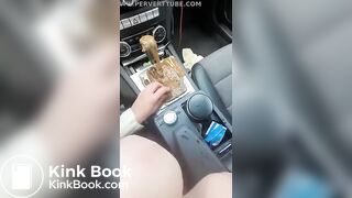 smearing her shit all over her exes car