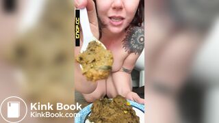 Girl takes a Big Thanksgiving Shit