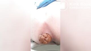 chubby girl massive hard shit