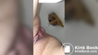 Slow long poop