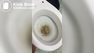 Woman tries to flush toilet, but feces won't go down