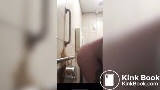 Nasty slut has explosive diarrhea shart