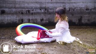 Green Wedding in cowshit