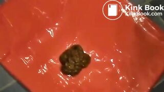 French girl eating and pooping a turd