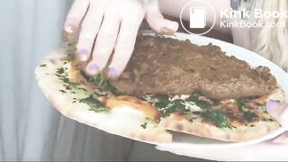 delicious pizza with shit