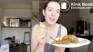 Girl Shits in a Plate for Breakfast