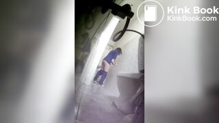 Beautiful Russain girl wc poop and butt washing 235