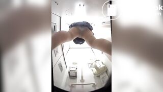 Japanese girl pooping in toilet 6