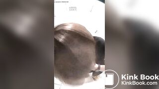 Japanese girl pooping in toilet 5