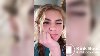 Woman films herself pooping on tiktok