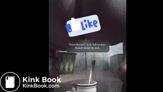 Girl has explosive squirty diarrhea in coffee cup