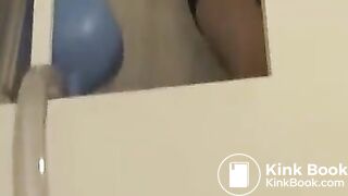 Asian girl drink from a tube