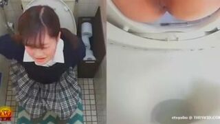 Japanese girls shitting at home