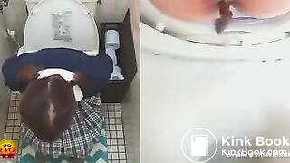 Japanese girls shitting at home