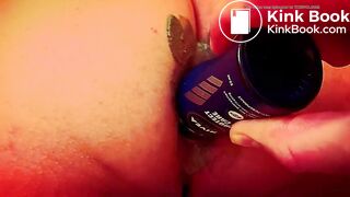 Dirty anal toying and gape