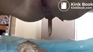Creamy shit on the floor