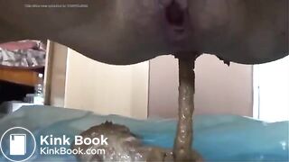 Creamy shit on the floor