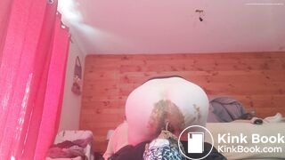 HUGE SHIT AND ENEMA ON SLAVE