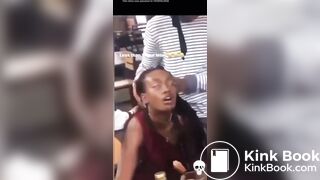 So drunk that she shits herself