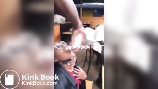 So drunk that she shits herself