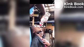 So drunk that she shits herself