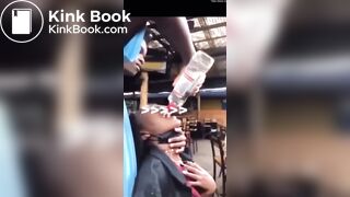 So drunk that she shits herself