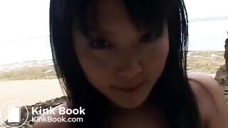 Asian shit on the beach