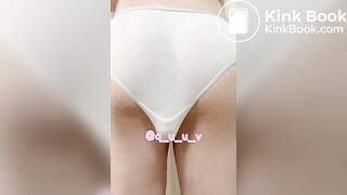 Japanese Twitter Girl panty poop