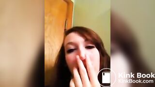 Girl clogs toilet after eating Mexican