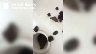 Huge and Hard poop