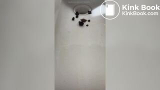 Huge and Hard poop