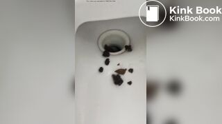 Huge and Hard poop