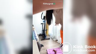Orange Leggings Scat Girl
