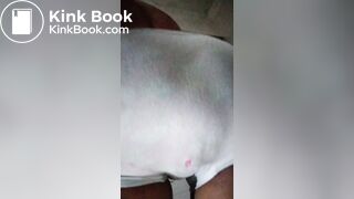 Sexy Black Teen Girl Quiet White Hello Kitty Panty Poop