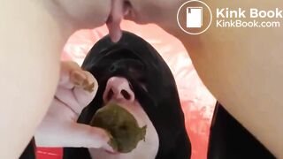 Fat mistress shit on slave