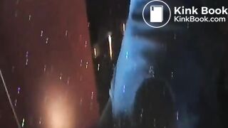 German lady has a poopy breakfast..